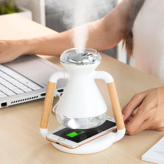 Humidificador + Cargador Inalámbrico