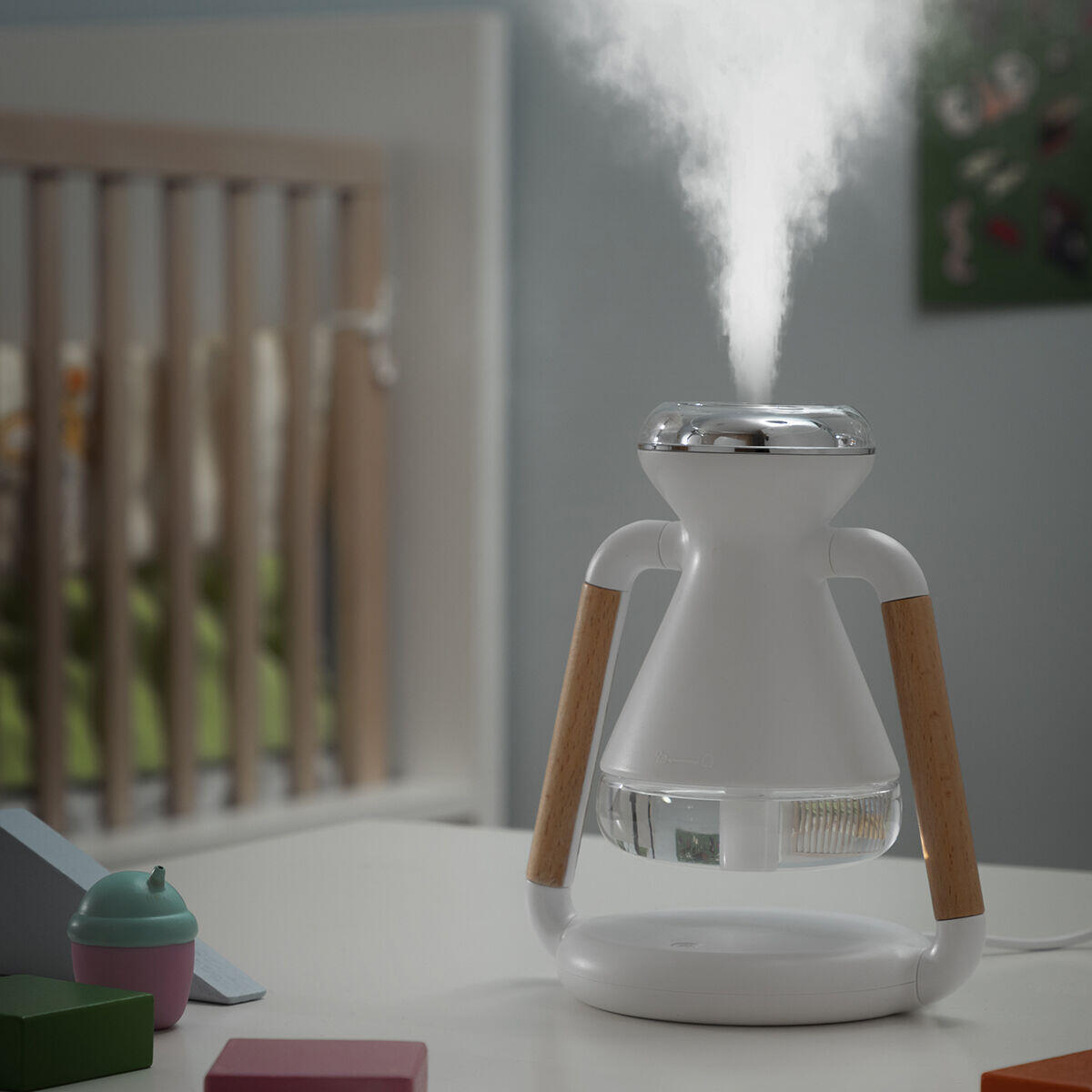 Humidificador + Cargador Inalámbrico